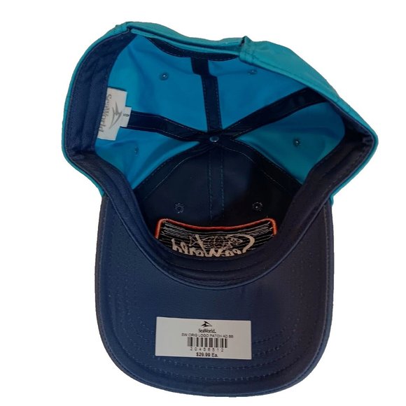SeaWorld Orig Logo Patch Mens Blue Trucker Cap Strapback Hat w/ Embroidered Logo - Picture 7 of 9